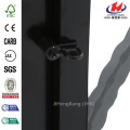 Black Scenic Hinge Left Security Door
