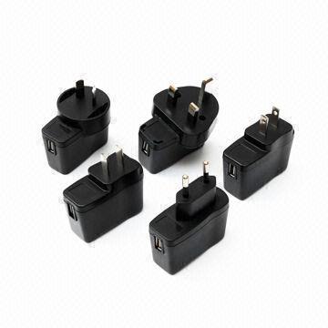 USB Chargers with Double-side Board and UL/cUL/GS/BS1363/SAA/PSE/FCC/CE/C-TICK Mark, 7.5W Max