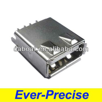 Micro usb 3.0 female solder connector