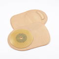 Disposable one-piece closed ostomy pouch