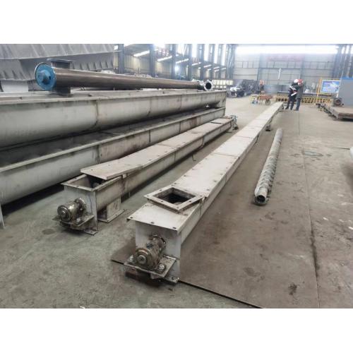 Stainless steel small sludge shaftless screw conveyor