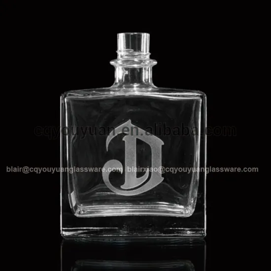 Heavy Square 750ml Vodka Bottle Glass Tequila Fancy Bottle