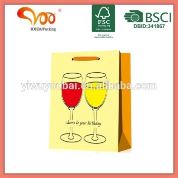 Factory Direct Wholesale Good Quality Handcraft high glossy gold gift bags