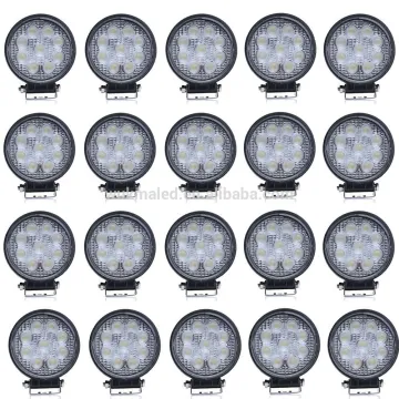 High Power 27W Led Work Light + 12V-24V Heavy Duty LED Work Light, Daytime Running Light ( Round 27W )