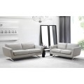 Modern Luxury with the Grey Leather Sofa Set