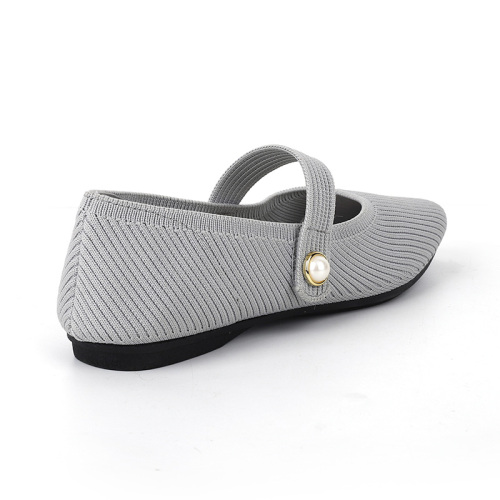 Stylish Knitted Mary Jane Flats