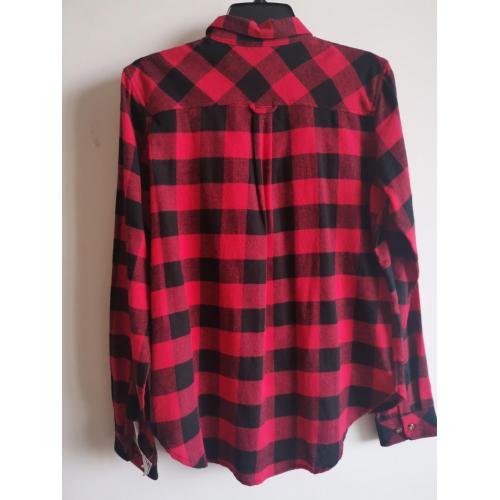 Women Causal Shirt With Pocket Women Casual Y/D Flannel Shirt Factory