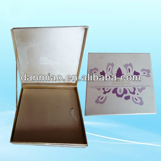 Ecofriendly clothes packaging boxes coated with fancy paper