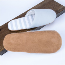 Soft sole cotton fabric room indoor slipper