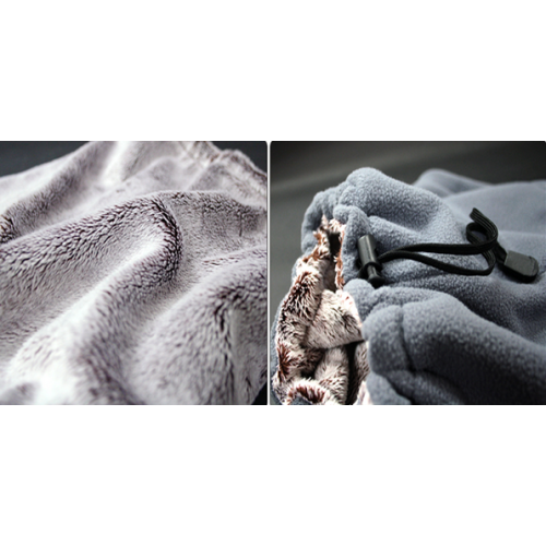 faux fur rabbit  fleece neck warmer