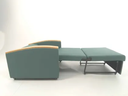 Healthcare Hospital Furniture: Patient Room Companion Sofa Bed