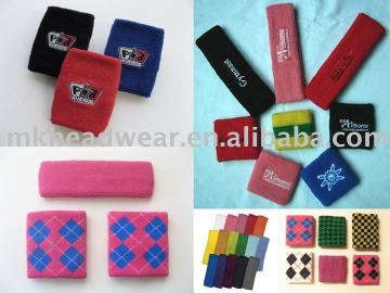Cotton knitted wristbands and headbands/ customer logo