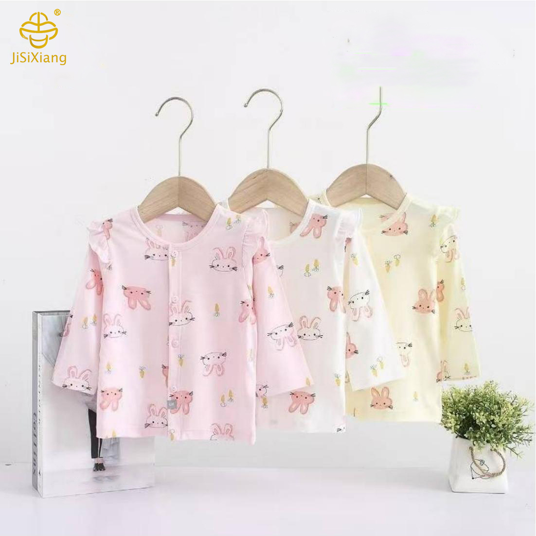 漫画のパターン縞模様の長袖カーディガン