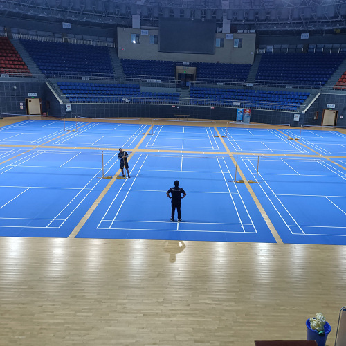indoor best quality approved badminton flooring