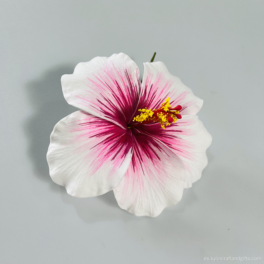 Elección de cabello de hibisco de espuma artificial hecha a mano