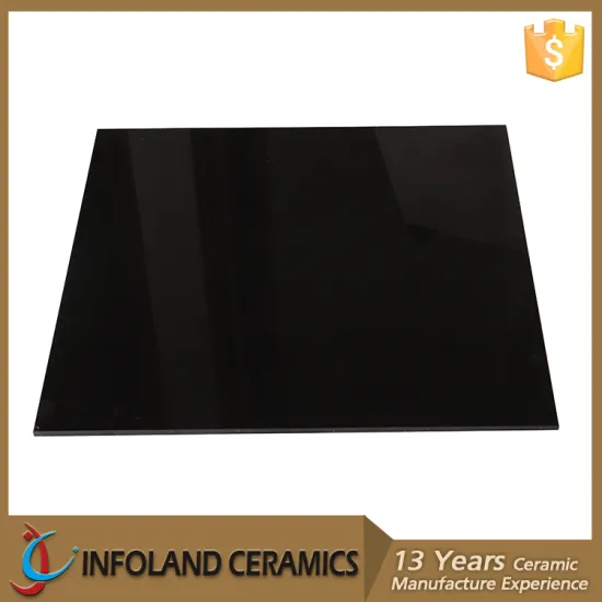 Restaurant Floor Mono Full Body Super Black Polished China Porcelain Tile Supplier