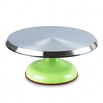 Aluminum Alloy Black Rotating Fondant Cake Turntable