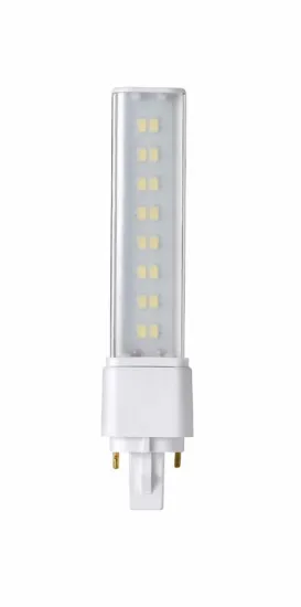 8w G24 Silver Led Pl Tube Light With Rotable Socket Cri 80