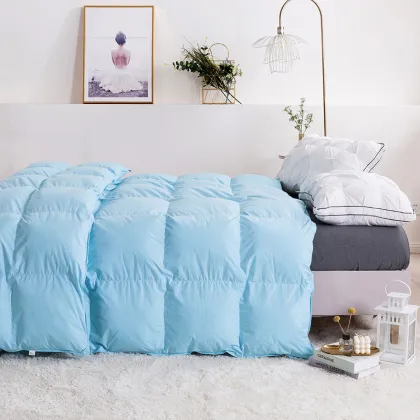 King Size Cotton Duvet Cover & Goose Down Comforter Set