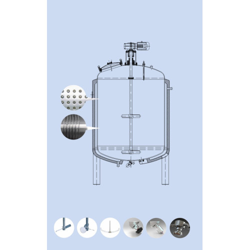 Crystallization Reactor Jacketed Mixing Tank