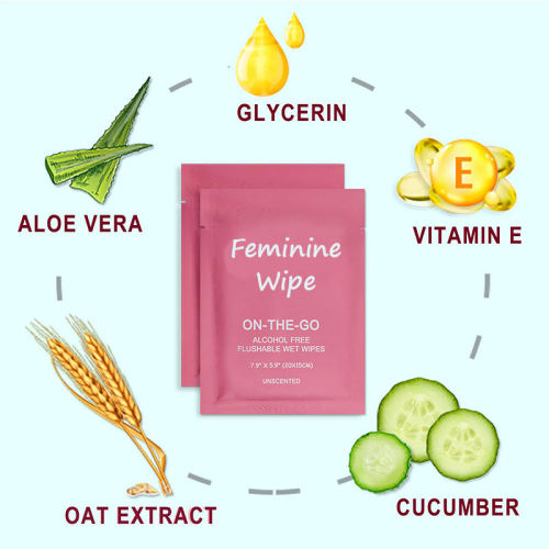 Khăn lau có thể giặt được của phụ nữ được đóng gói riêng