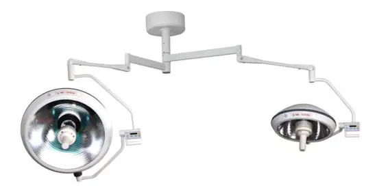 Illumination adjust dual arm surgical light