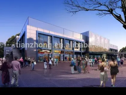 China prefab engineering construction steel structure shopping mall