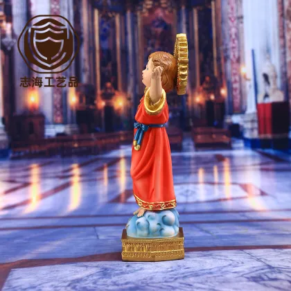 8-inch Catholic Divine Child Statue: A Resin Sculpture, Decoration, and Religious Gift Featuring the Divine Child on a Base
