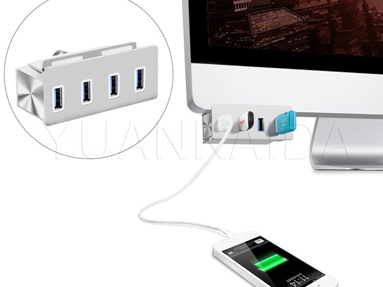 Aluminum Desktop 4 Usb 3 0 Hub