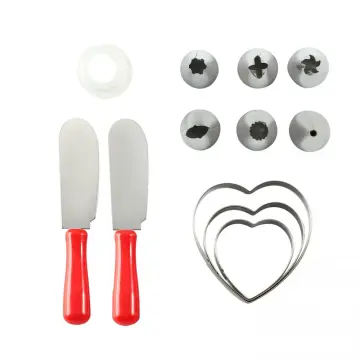 12 pcs stainless steel cake decorating tool set