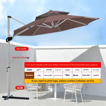 Outdoor solar light classic Roman umbrella