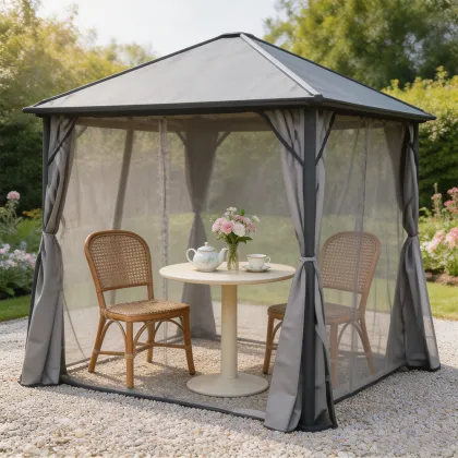 Gazebo w/led light + w/ne