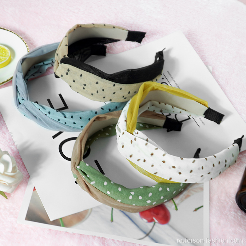 Bandă clasică cu buline cu straturi duble