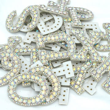 Bedazzled Alphabet Iron-On Rhinestone Patches for Clothing: Personalize Your Outfits with WHATSTONE's 26 Letter Set