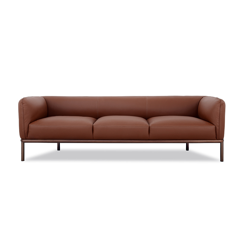 Siena Leather Sofa مستقيم