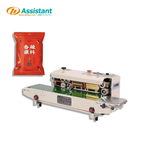 Electric DL-6CFR-900 Automatic Continuous Bag Sealer with Date Printer for Pouches and Film Bags
