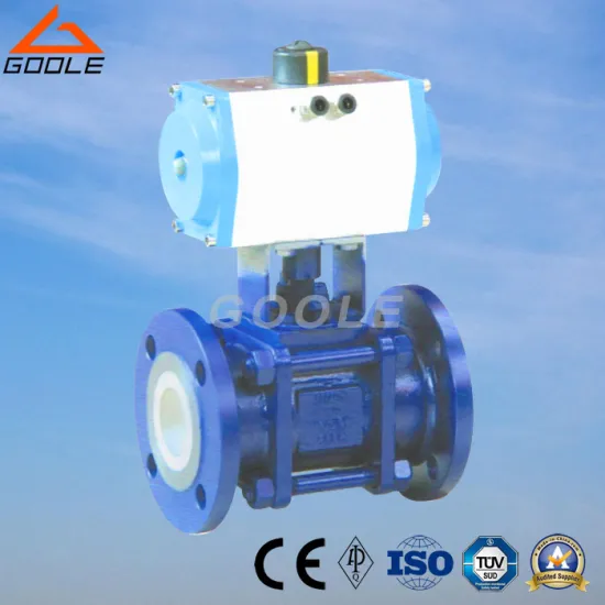 3 PCS Pneumatic Ceramic Lined Floating Ball Valve (GQ641TC)