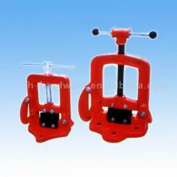 Hinged pipe vices
