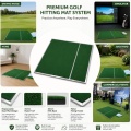 Sistema de tapete de golf comercial con marco de acero inoxidable, césped de nailon de 15 mm y base de EVA amortiguadora de 10 mm