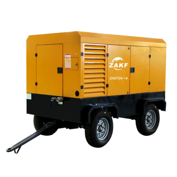 Compresor de aire de tornillo accionado eléctrico móvil 848CFM 203Psi