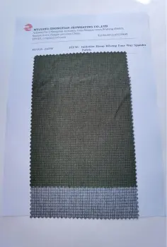Imitation Hemp Ribstop Four Way Spandex Fabric