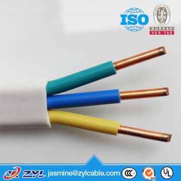 300/500v 2core+E,3core pvc insulated flat wire power cable