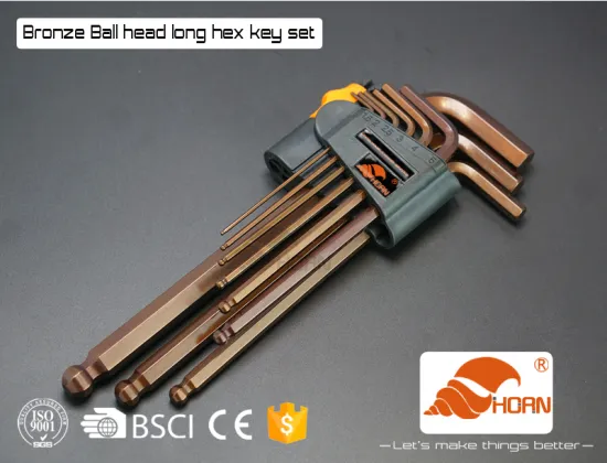 black zinc allen hex key of hardware tools