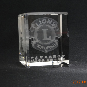 Customized Logo 3d Laser Engraving Crystal
