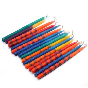 100% Pure Colored Beeswax Hanukkah Candles