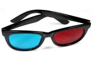 Promotional Paper Board With 4c Printing 0.16 Pet Anaglyph 3d Glasses For Movie,tv