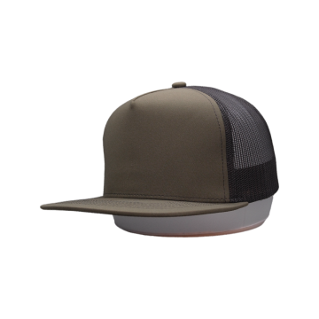 Mesh-Baseballkappe mit flacher Krempe