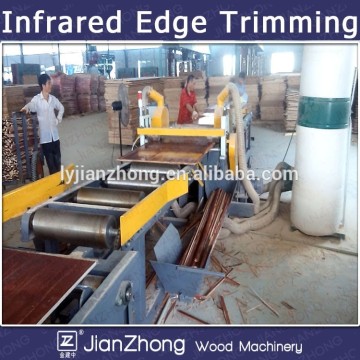 CNC full automatic plywood veneer double saw/ JIANZHONG Woodworking machine/Plywood production line