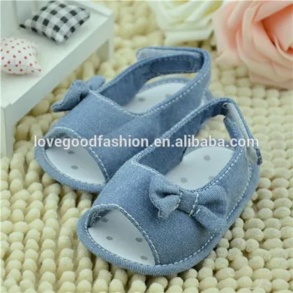 Soft Cotton Elastic Rope Toe Crib Baby Sandal