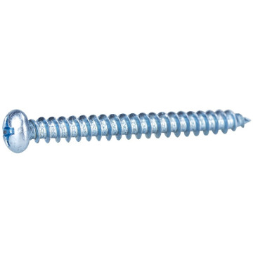 M4x20mm Zinc Plated Cross Recessed Round Head Wood Screws: DIN 7996 Specification
